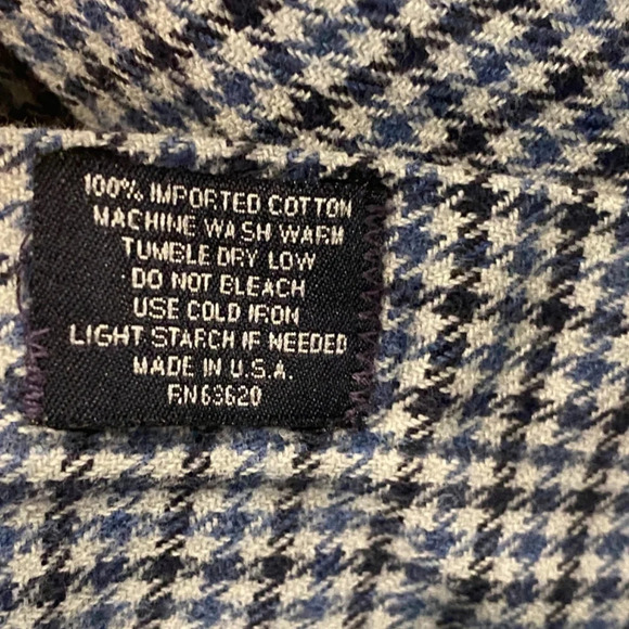 Burberry Men's Button Down Shirt/Blue/Black/White, 16703 - Picture 7 of 10